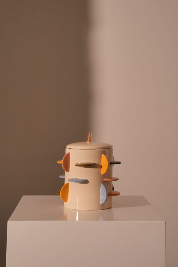 Jar Disks Stoneware Multi 21x21x22.5cm