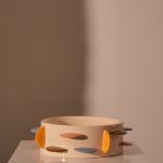 Bowl Disks Stoneware Multi 36.2x36.2x11cm