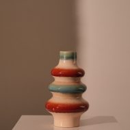Vase Stoneware Red
