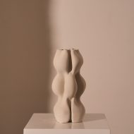 Printed ceramic bubbling vase cream
h32cm