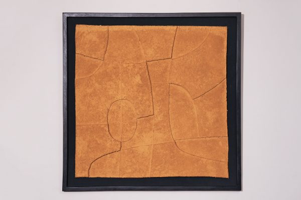 Paper Mache Wall Art with Wooden Frame
