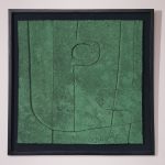 Paper Mache Wall Art with Wooden Frame