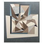 Origami birds 3     60x50