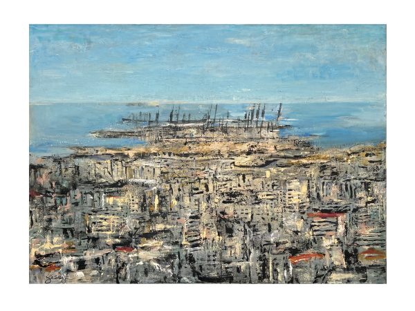Echoes of the Port Size: 120x160 cm  Acrylic On Canvas - 2023  1.92 SQM