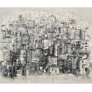 City Shadows  Size: 120x160 cm  Acrylic On Canvas - 2026  1.92 SQM