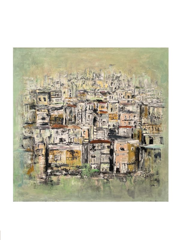Evergreen Spirit  Size: 120x120 cm  Acrylic On Canvas - 2025   1.44 SQM