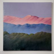 PASTEL PEAK - ACRYLIC AND OIL ON LINEN - Dimensions: 154x154 cm