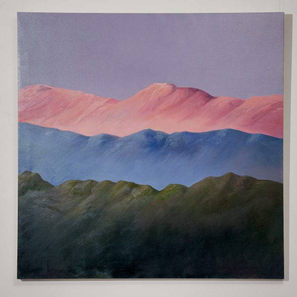 PASTEL PEAK - ACRYLIC AND OIL ON LINEN - Dimensions: 154x154 cm
