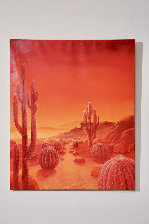 RED EARTH - ACRYLIC AND OIL ON CANVAS - Dimensions: 120x100 cm