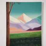 GRADIENT SPEAKS - ACRYLIC AND OIL ON CANVAS - Dimensions: 95 x 75 cm