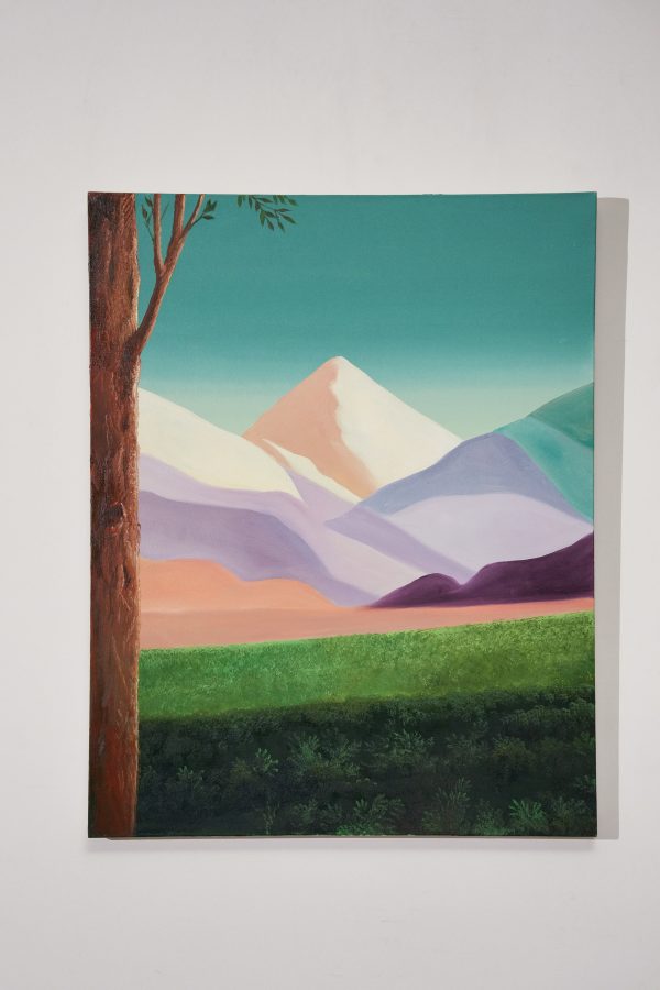 GRADIENT SPEAKS - ACRYLIC AND OIL ON CANVAS - Dimensions: 95 x 75 cm