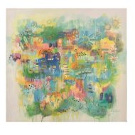 Field of light  Size: 100x100 cm Acrylic On Canvas 1 SQM