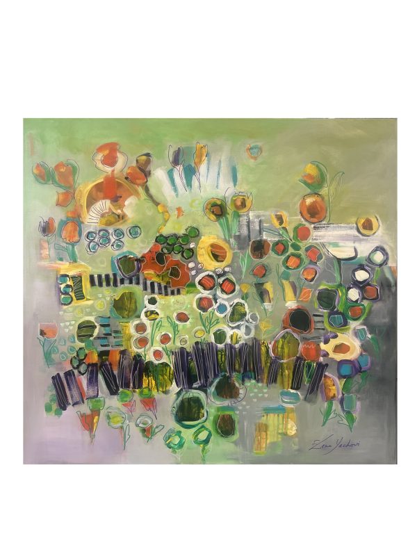 Let us sing  Size: 90x90 cm  Acrylic On Canvas    0.81 SQM