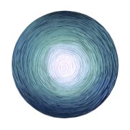 Midnight Orbit Size:Ø 100cm Mixed Media On Wood 0.8 SQM Bleu