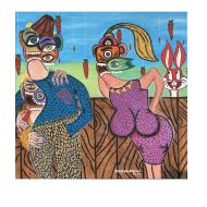 Carrot Season 2024 - Size: 95x95 cm -Mixed Media On Canvas 0.9 SQM (3000/SQM)